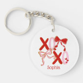XO Valentine Keychain | Cute XOXO Love Keychain キーホルダー (正面)