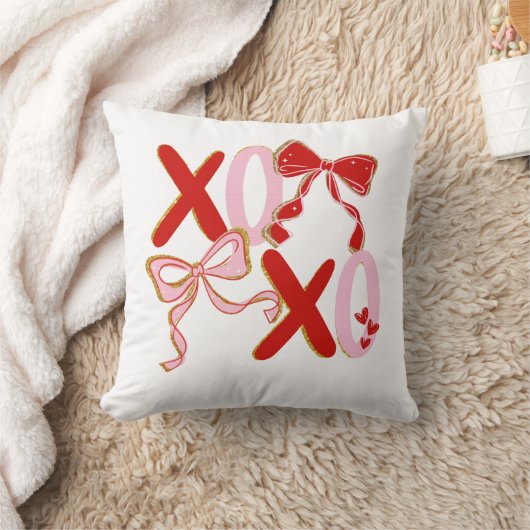 XO Valentine pillow gift | Cute XOXO Love Pullover クッション (ブランケット)