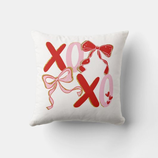 XO Valentine pillow gift | Cute XOXO Love Pullover クッション (裏面)