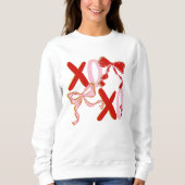 XO Valentine Sweatshirt | Cute XOXO Love Pullover スウェットシャツ (正面)