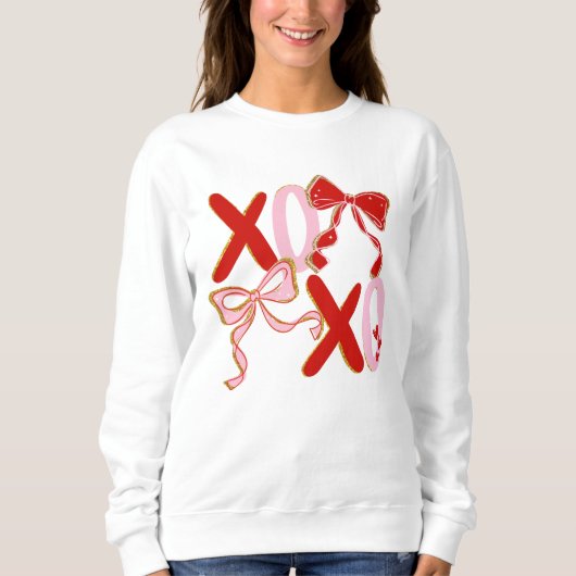 XO Valentine Sweatshirt | Cute XOXO Love Pullover スウェットシャツ (正面)