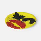 XO XOキスmeレトロ紙プレート/ BBQ,おもしろいパーティー ペーパープレート (アングル)