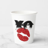 XO XO キスして レトロドリンク / スタッグ、BBQ ファンパーティー 紙コップ (正面)