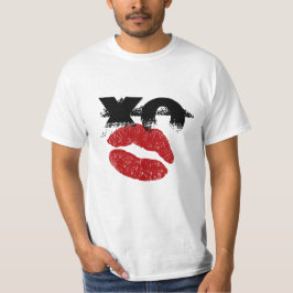 XO XO キスして レトロ Tシャツ / 友達と楽しいパーティ