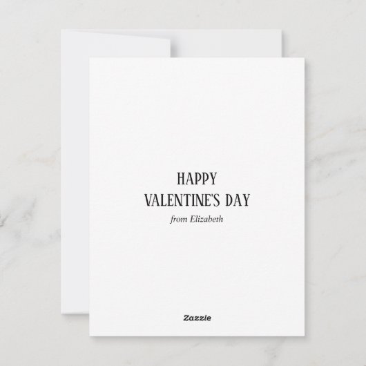 xo.XO.バレンタインの抱擁とキス。ブラック シーズンカード (裏面)