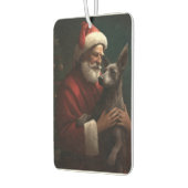 Xoloitzcuintliとサンタクロースフェスティバルクリスマス カーエアーフレッシュナー (左)
