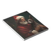 Xoloitzcuintliとサンタクロースフェスティバルクリスマス ノートパッド (アングル)