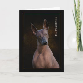 Xoloitzcuintliグリーティングカード カード