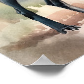 Xoloitzcuintliドッグアートプリントポスター ポスター (角)