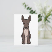 Xoloitzcuintli犬漫画 ポストカード (スタンド正面)