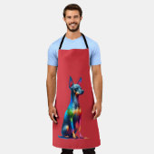 Xoloitzcuintli犬 エプロン (着用した状態)