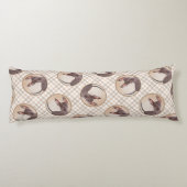 Xoloitzcuintli絵を描の無毛肝赤犬アート ボディピロー (裏面)