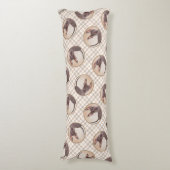 Xoloitzcuintli絵を描の無毛肝赤犬アート ボディピロー (正面縦)