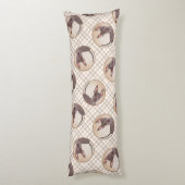 Xoloitzcuintli絵を描の無毛肝赤犬アート ボディピロー (裏面 (縦))