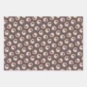 Xoloitzcuintli絵を描の無毛肝赤犬アート ラッピングペーパーシート (正面3)