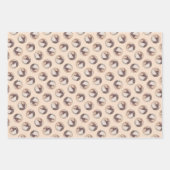 Xoloitzcuintli絵を描の無毛肝赤犬アート ラッピングペーパーシート (正面)