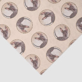 Xoloitzcuintli絵を描の無毛肝赤犬アート 薄葉紙 (詳細)