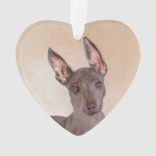 Xoloitzcuintli絵画's – かわいいオリジナルドッグアート オーナメント