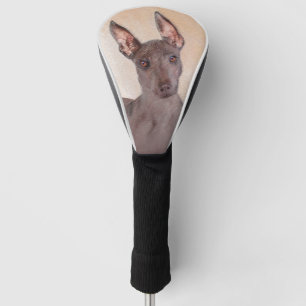 Xoloitzcuintli絵画's – かわいいオリジナルドッグアート ゴルフヘッドカバー
