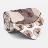 Xoloitzcuintli絵画's – かわいいオリジナルドッグアート ネクタイ (ロール)