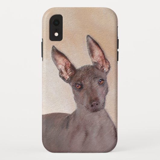 Xoloitzcuintli絵画's – かわいいオリジナルドッグアート Case-Mate iPhoneケース (裏面)