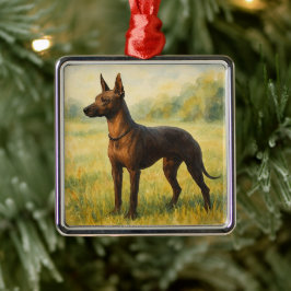 Xoloitzcuintli メタルオーナメント