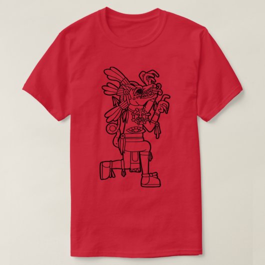 Xolotl神アステカNahuatl Mayan Inca Toltecプレゼント Tシャツ (デザイン正面)