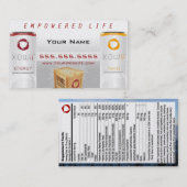 Xowiiのディストリビューターの名刺 名刺 (正面/裏面)