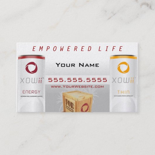 Xowiiのディストリビューターの名刺 名刺 (正面)