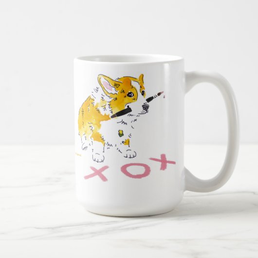 XOXのコーギーのマグ コーヒーマグカップ (右)