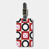 XOXのハグとキスデザイン ラゲッジタグ (正面縦)
