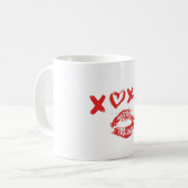 XOX Kiss Mark Mug コーヒーマグカップ (正面左)