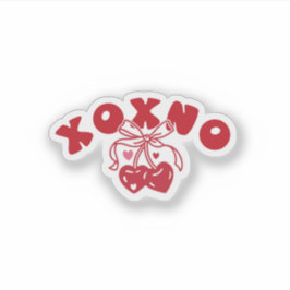 XOXNO アンチバレンタイン コケット ハート チェリー シール