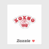 XOXNO Anti Valentine Coquette Heart Cherry シール (シート)