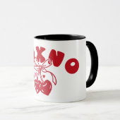 XOXNO Funny Anti Valentine Heart Cherry マグカップ (正面右)