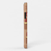 XOXOとリップスティックのパターン Case-Mate iPhoneケース (裏面/右)