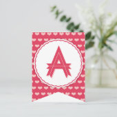 XOXOのバレンタインのパーティーの旗の旗布の旗A シーズンポストカード (スタンド正面)