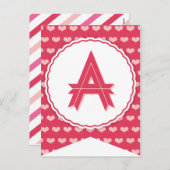 XOXOのバレンタインのパーティーの旗の旗布の旗A シーズンポストカード (正面/裏面)