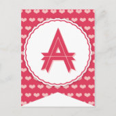 XOXOのバレンタインのパーティーの旗の旗布の旗A シーズンポストカード (正面)