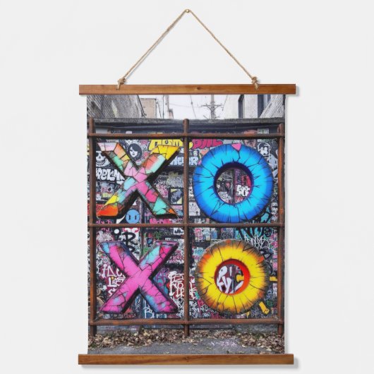 XOXOの壁 吊り下げ型タペストリー (正面)