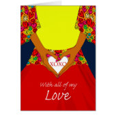 XOXOを使用してハートを保持する甘味日 (正面)