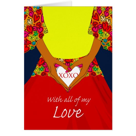 XOXOを使用してハートを保持する甘味日 (正面)