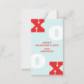 XOXOアクアモダンバレンタイン教室の写真 ノートカード (正面)