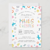 XOXOウグスラブ&キスベビーシャワー招待状 招待状 (正面)