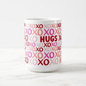 XOXOウグズとキスピンクと赤かわいいガレンティン コーヒーマグカップ (中央)