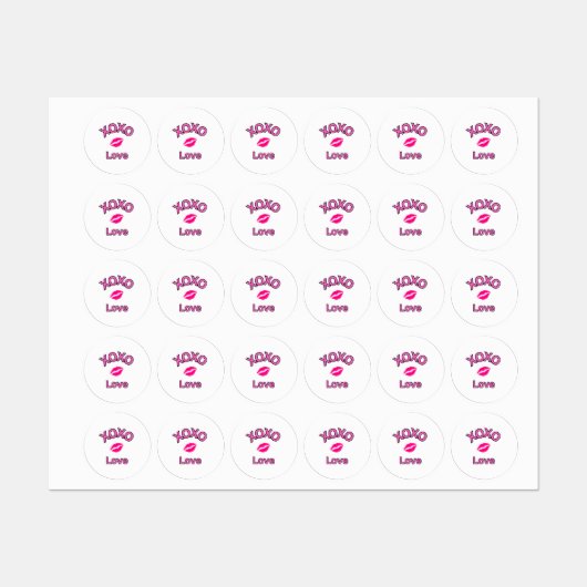 Xoxoキス2024 ラベル (シート)