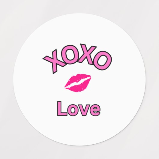 Xoxoキス2024 ラベル (デザイン1)