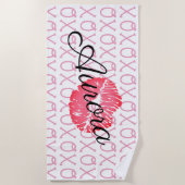 XOXOキス ビーチタオル (正面)