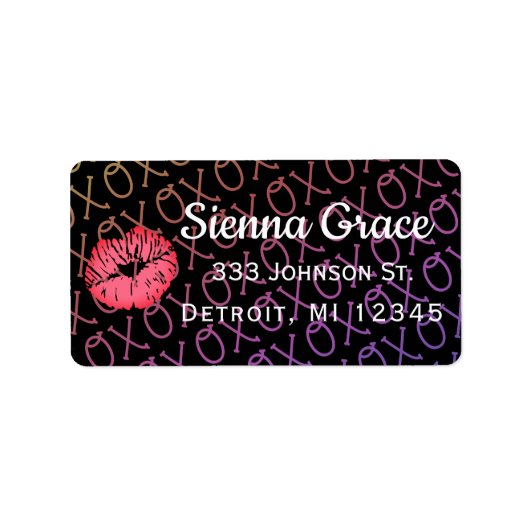 XOXOキス ラベル (正面)