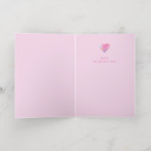 XOXOグラデモダンーションハートバレンタインデー 箔グリーティングカード (内側レイダウン)